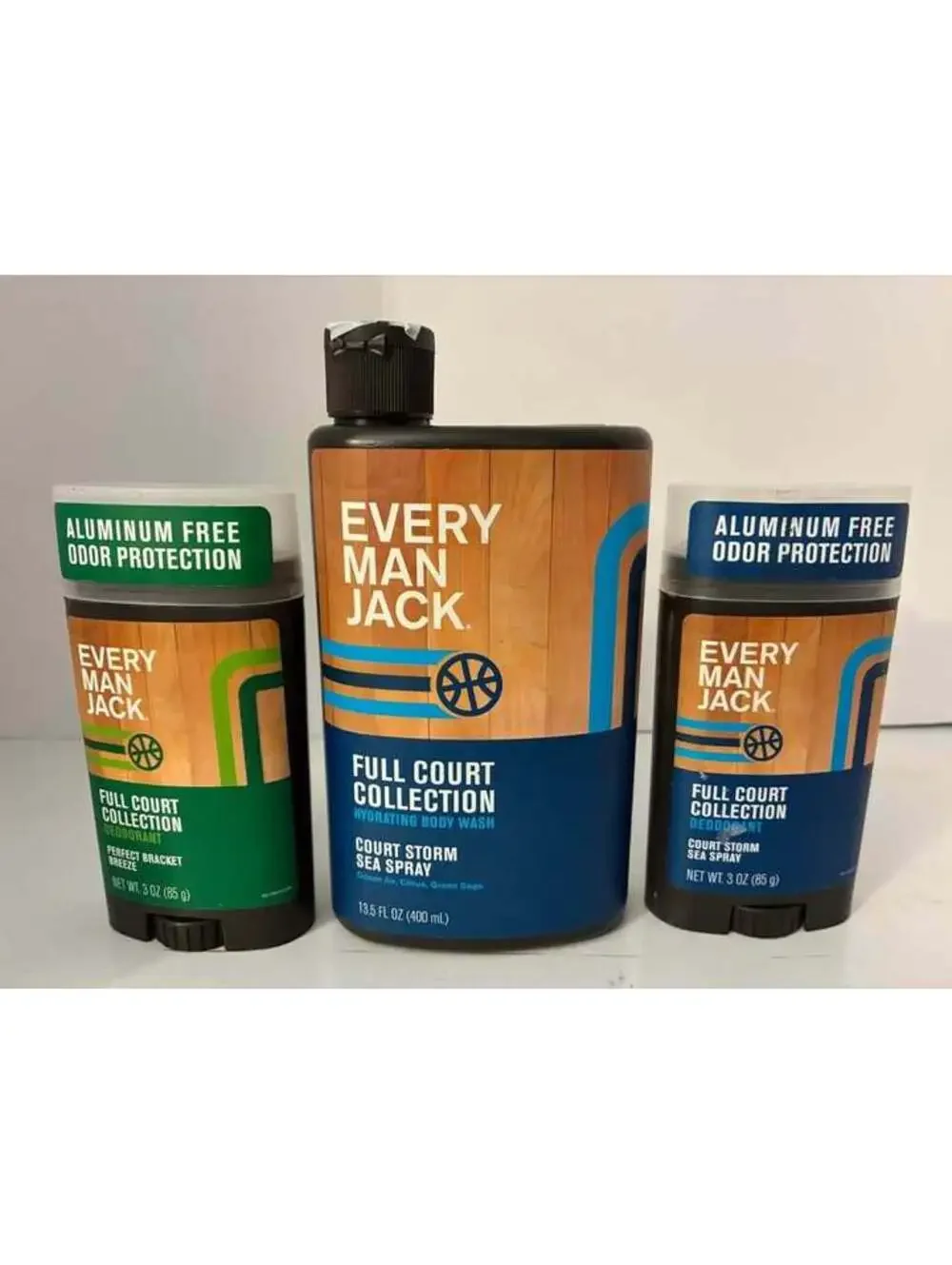 Every Man Jack Full Court Collection Body Wash and Deodorant Set
